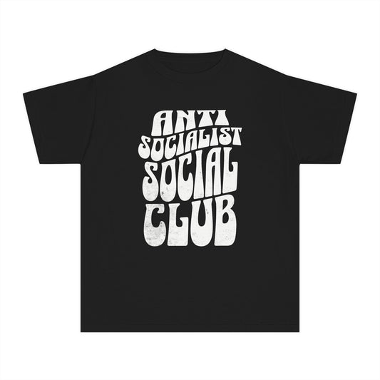 Anti Socialist Social Club Anti-Communist Meme Kids T-Shirt Comfort Colors 9018