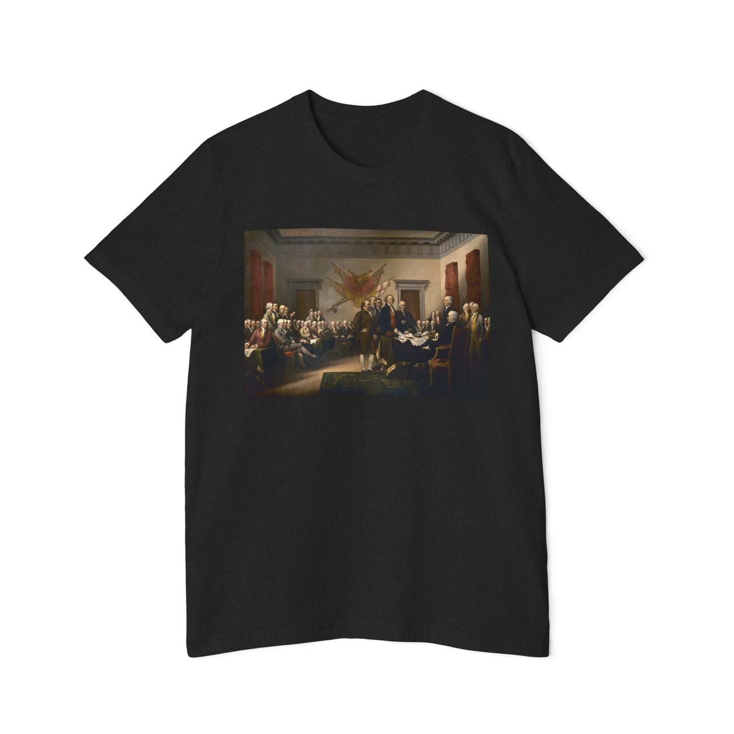 Declaration of Independence Painting John Trumbull 1776 Art Libertarian Graphic Unisex 100% Cotton Made in USA T-Shirt