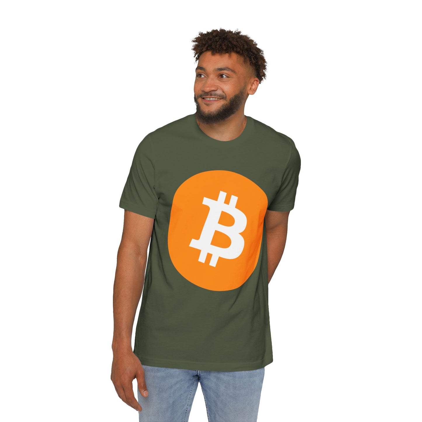 Bitcoin Logo BTC 100% Cotton Made in USA T-Shirt