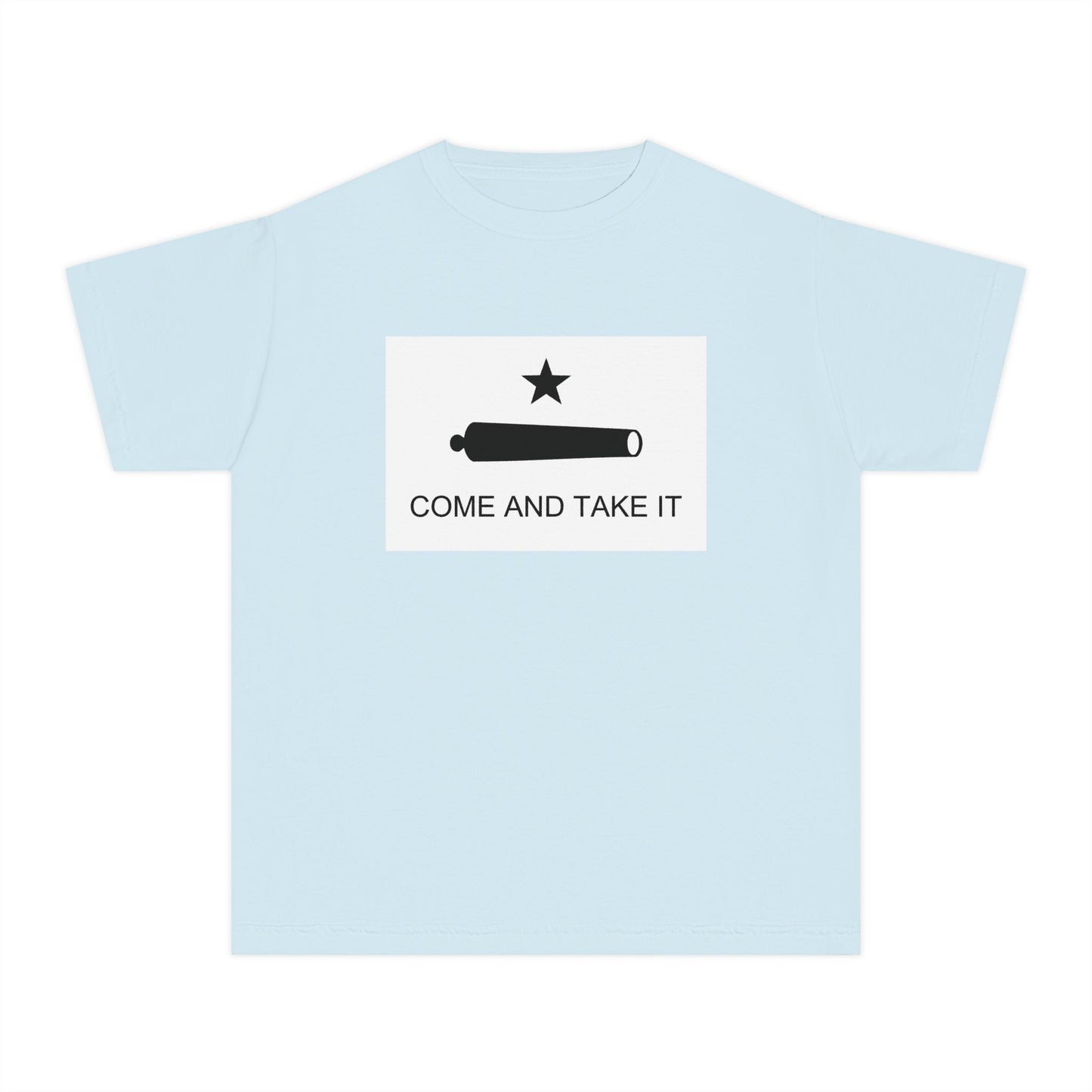 Come and Take It Battle of Gonzales Libertarian Meme Graphic Kids T-Shirt Comfort Colors 9018