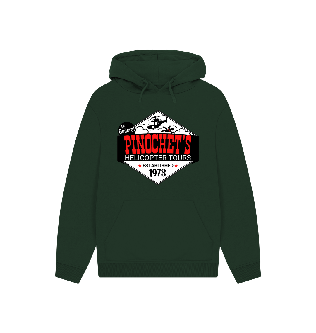 Evergreen Pinochet's Helicopter Tours 100% Organic Cotton Hoodie (Unisex) Mi General Meme Graphic