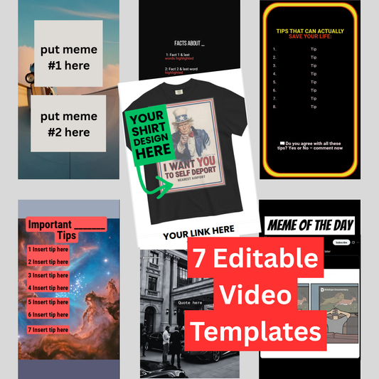 7 Editable Short Video Templates of Proven Viral Formats