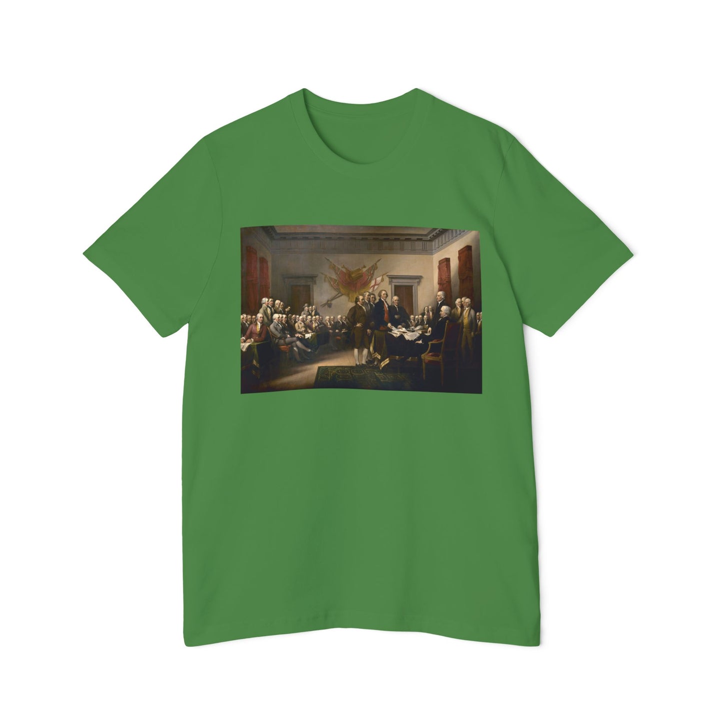 Declaration of Independence Painting John Trumbull 1776 Art Libertarian Graphic Unisex 100% Cotton Made in USA T-Shirt