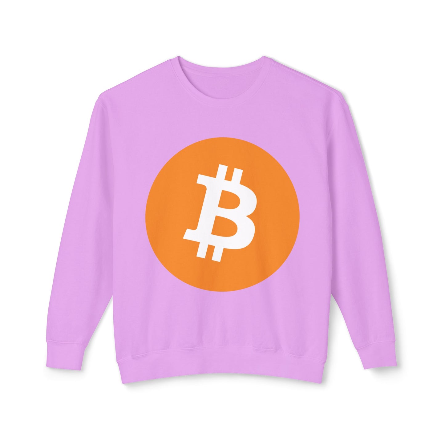 Bitcoin Logo BTC Unisex 100% Cotton Sweatshirt (Lightweight)