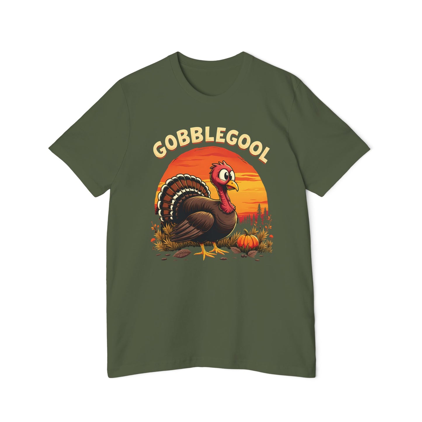 Gobblegool Shirt Funny Thanksgiving Turkey Graphic Tee Meme Unisex 100% Cotton Made in USA T-Shirt