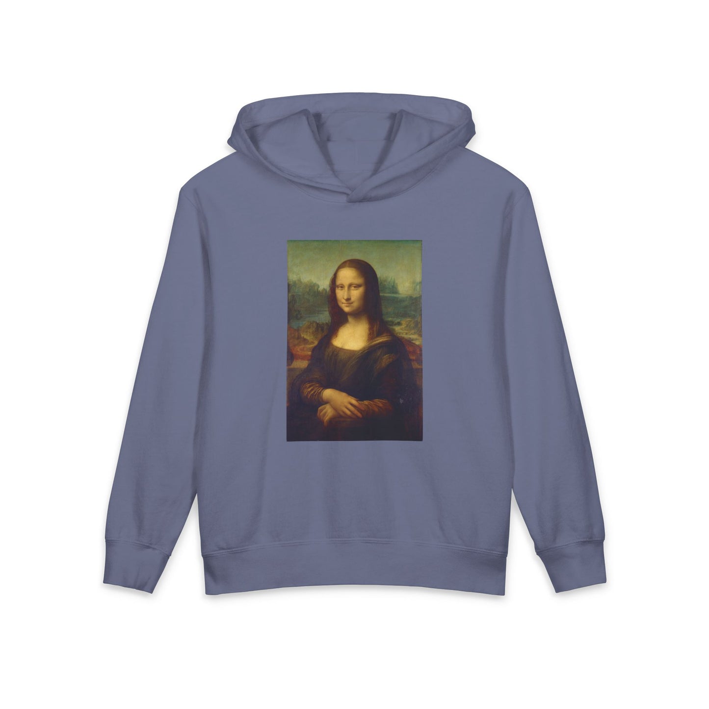 Mona Lisa Leonardo da Vinci Famous Painting Art Graphic Kids Hooded Sweatshirt Comfort Colors 1467Y Hoodie