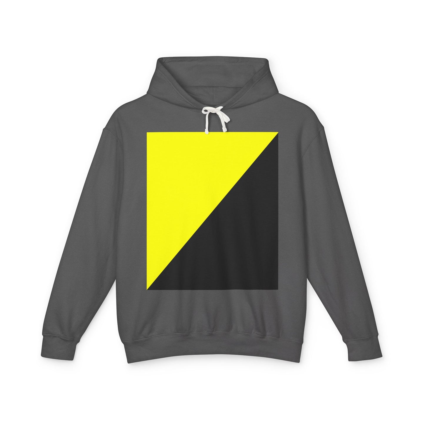 Ancap Flag Hooded Sweatshirt Anarchocapitalist Black and Yellow Anarchist Libertarian Graphic Unisex 100% Cotton Hoodie (Lightweight)