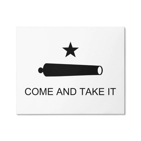 Come and Take It Canvas Wall Art Battle of Gonzales Flag Cannon 2A Libertarian Meme Merch Decor