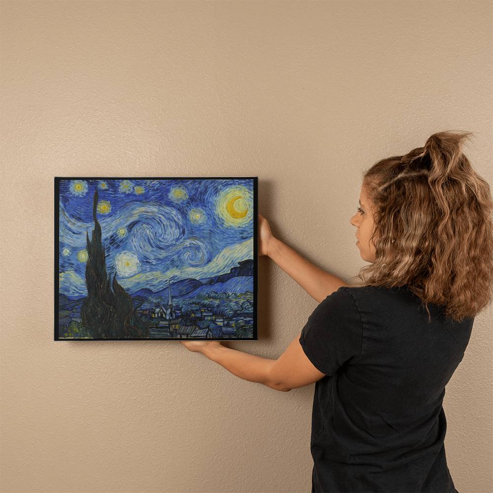 Starry Night Canvas Wall Art Vincent Van Gogh Famous Painting Decor Artwork