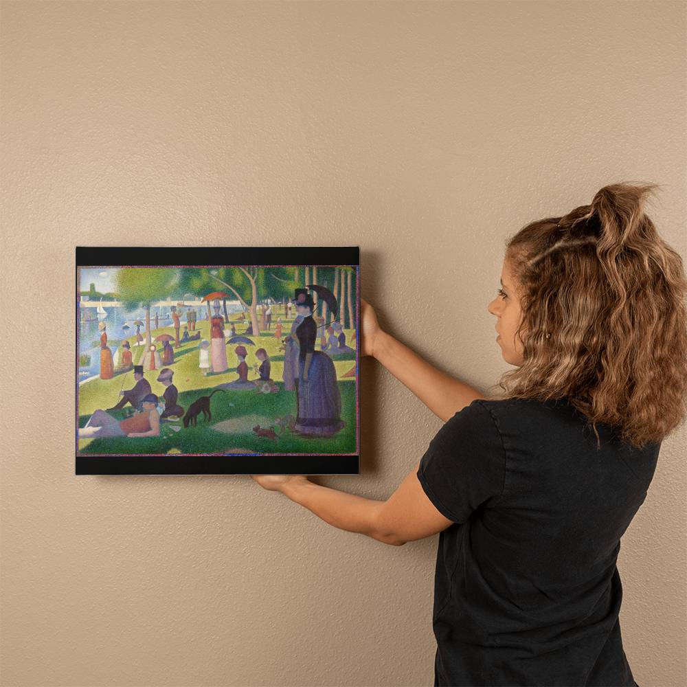 A Sunday Afternoon on the Island of La Grande Jatte Canvas Wall Art Georges Seurat Famous Painting Decor