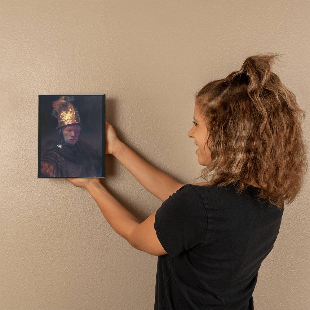 Rembrandt The Man with the Golden Helmet Canvas Wall Art Famous Painting Decor