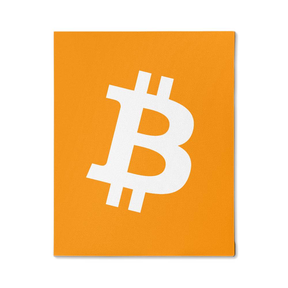 Bitcoin Logo Canvas Wall Art Gallery Wrapped Orange Pilled Bitcoin Maximalist Cryto Lover Merch