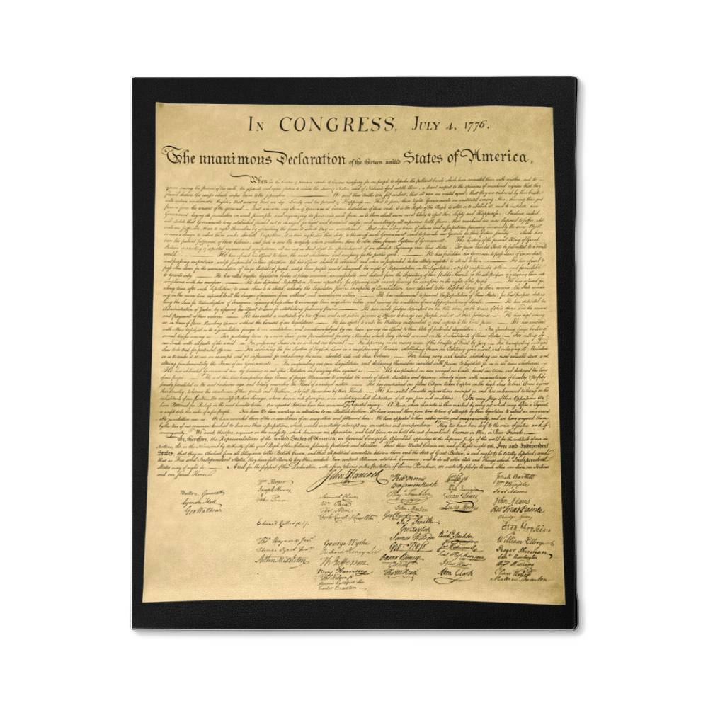 Declaration of Independence Canvas Wall Art Document Graphic Patriotic Libertarian Decor