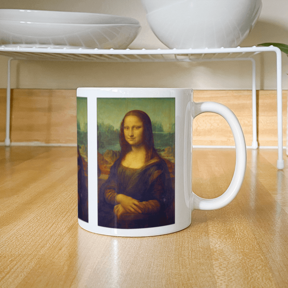 Mona Lisa Coffee Mug (11 oz) Leonardo da Vinci Famous Painting Cup