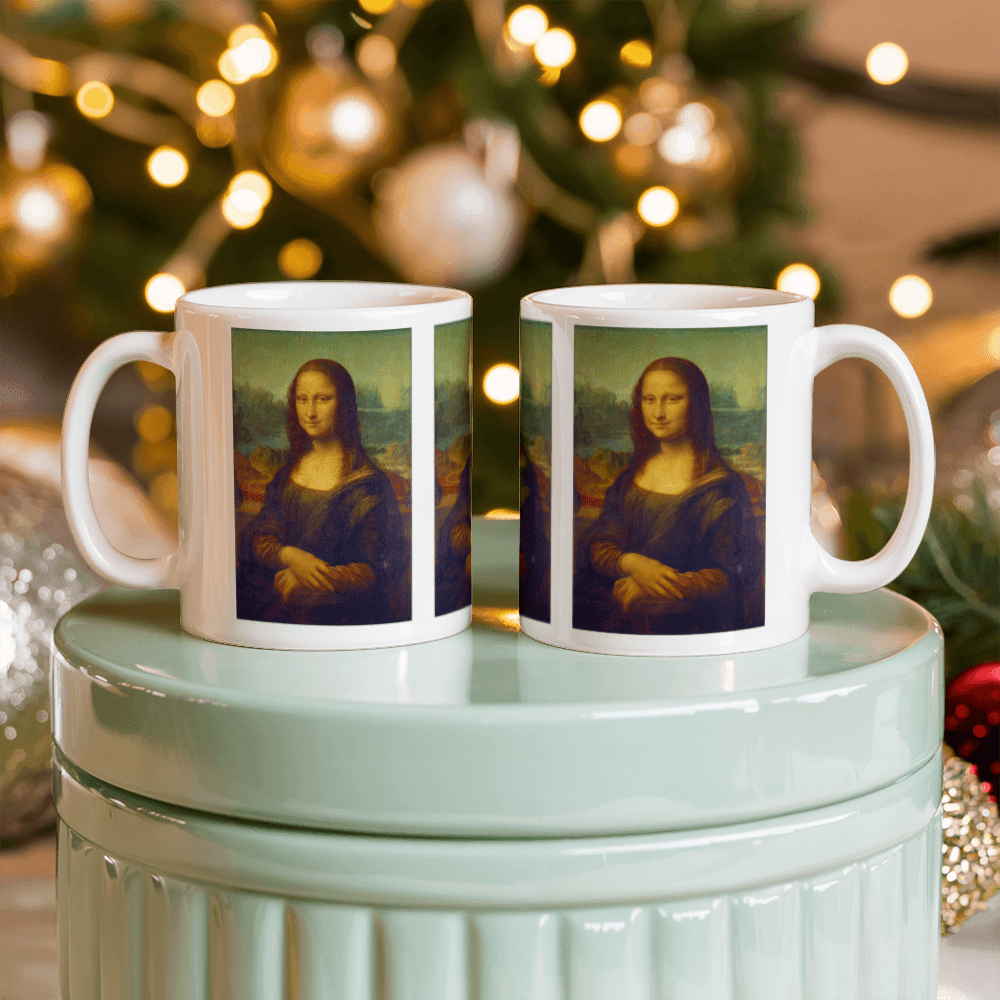 Mona Lisa Coffee Mug (11 oz) Leonardo da Vinci Famous Painting Cup