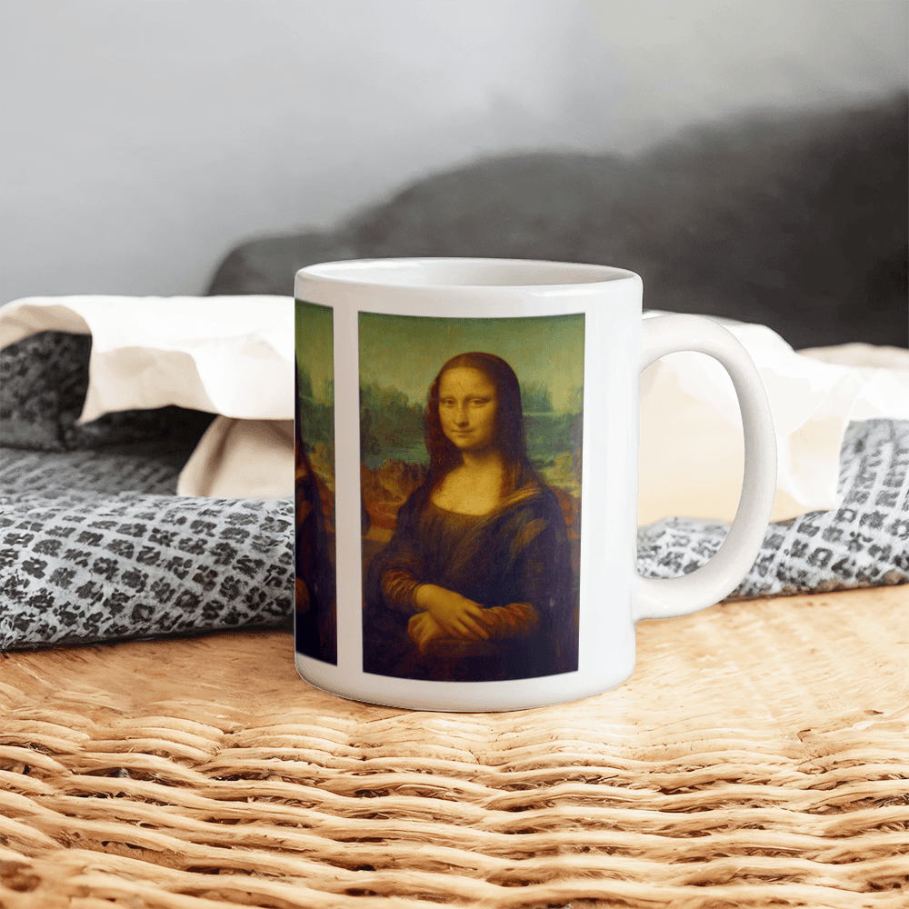 Mona Lisa Coffee Mug (11 oz) Leonardo da Vinci Famous Painting Cup