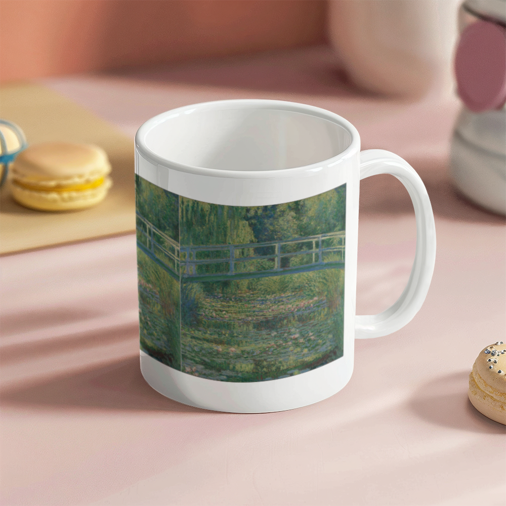 Monet Water Lily Pond Coffee Mug (11 oz) Famous Painting Artwork Cup