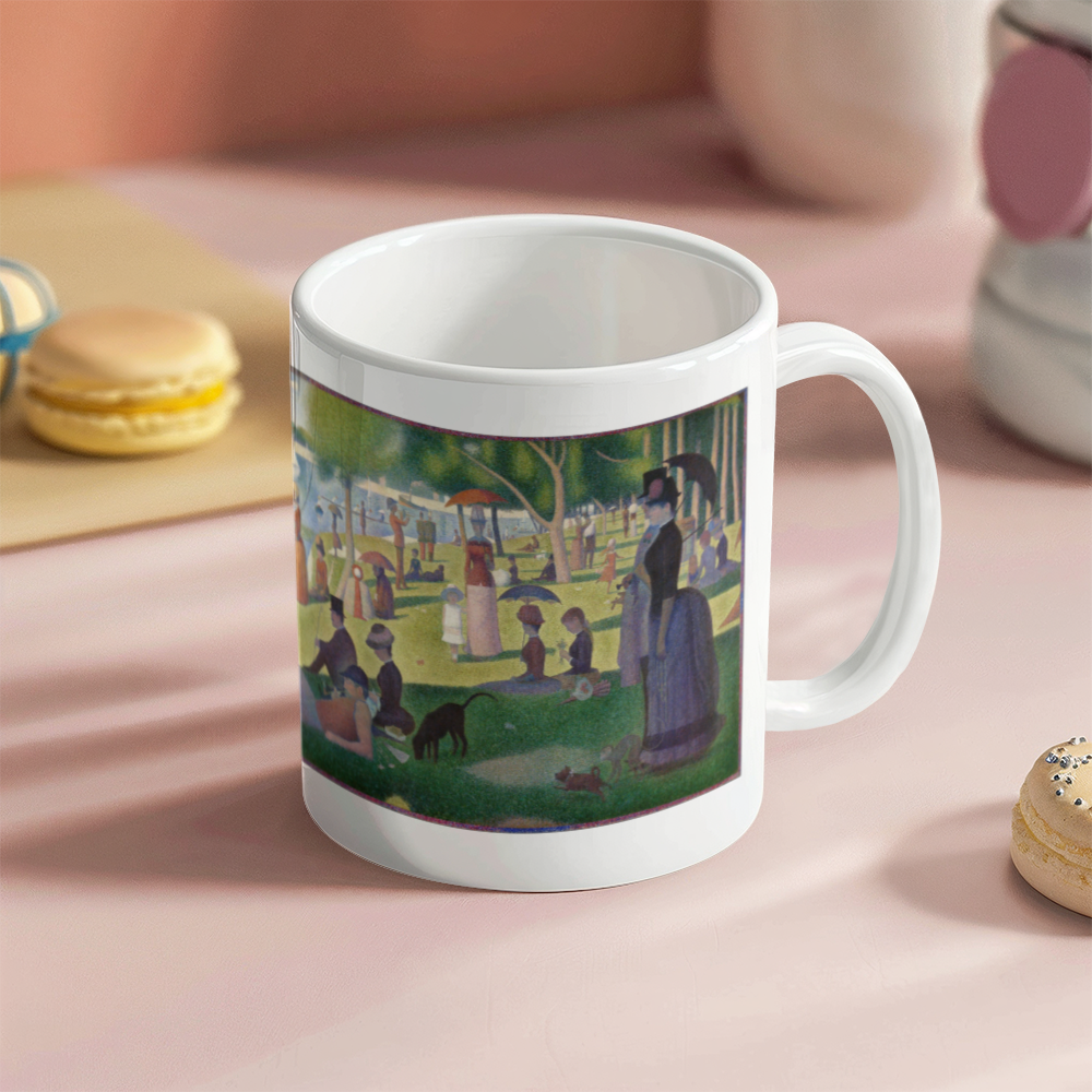 Georges Seurat Coffee Mug (11 oz) A Sunday Afternoon on the Island of La Grande Jatte Famous Painting Mugs for Art Lovers