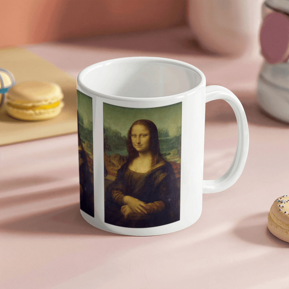 Mona Lisa Coffee Mug (11 oz) Leonardo da Vinci Famous Painting Cup