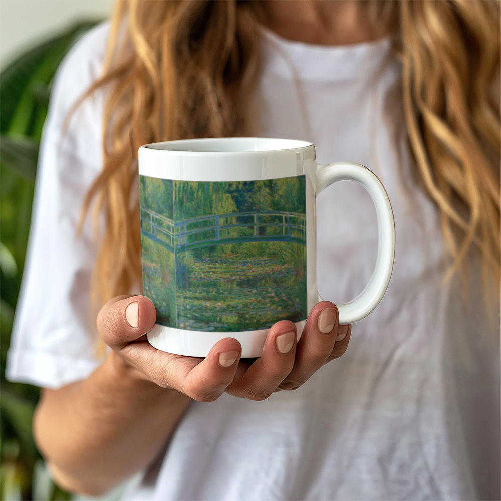 Monet Water Lily Pond Coffee Mug (11 oz) Famous Painting Artwork Cup