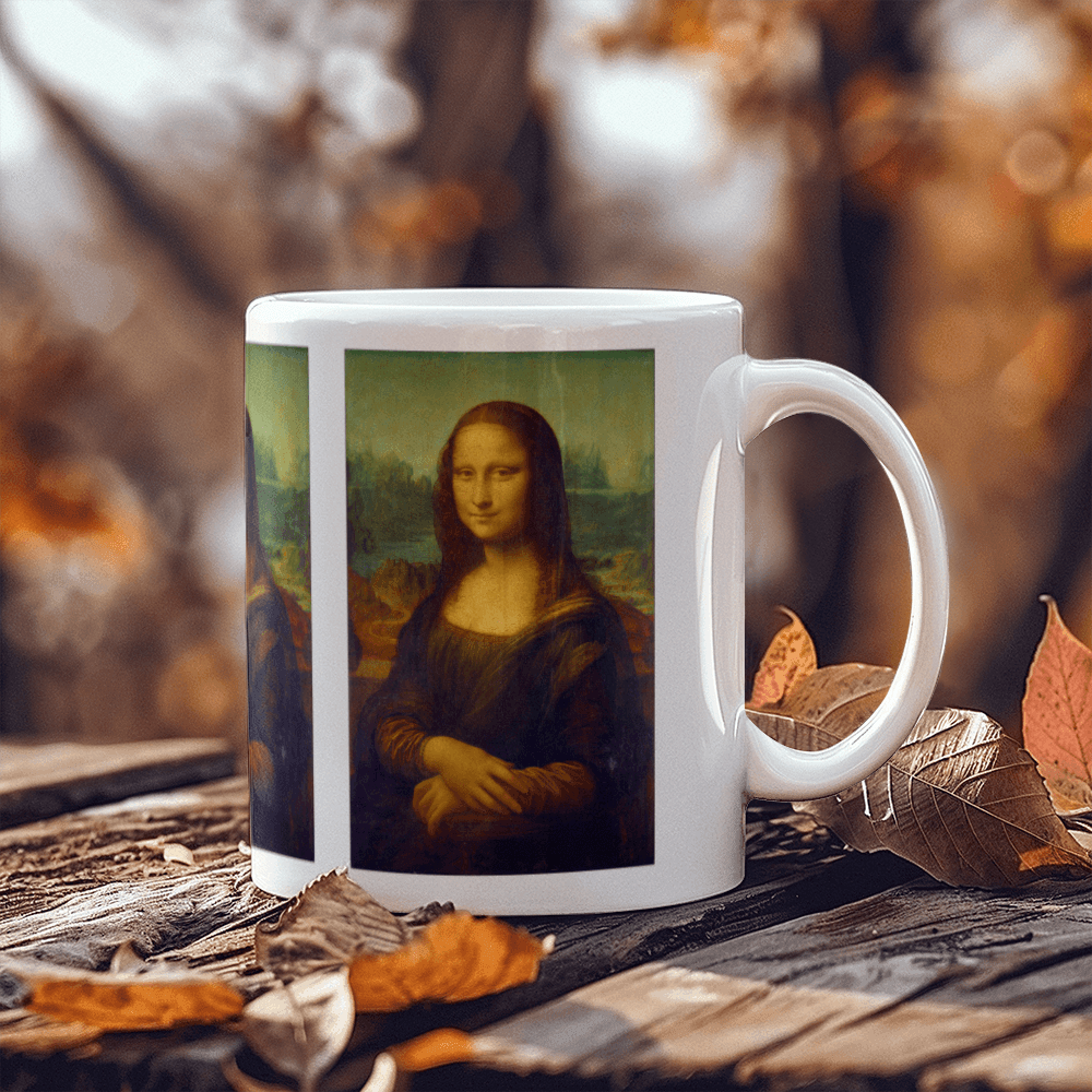 Mona Lisa Coffee Mug (11 oz) Leonardo da Vinci Famous Painting Cup