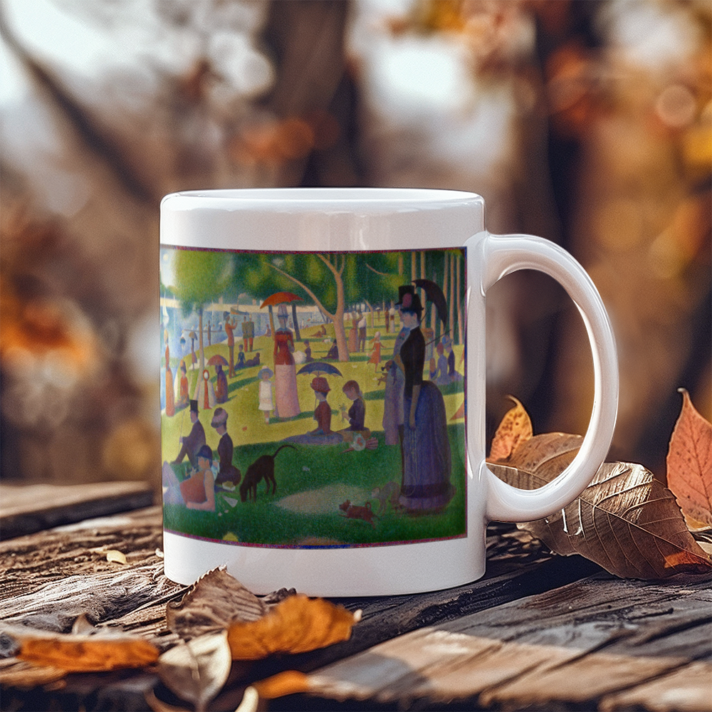 Georges Seurat Coffee Mug (11 oz) A Sunday Afternoon on the Island of La Grande Jatte Famous Painting Mugs for Art Lovers