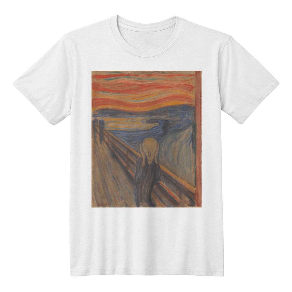 The Scream Shirt Edvard Munch Famous Painting Art Lover T-Shirt (100% Cotton)