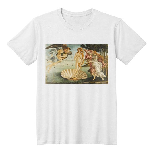 The Birth of Venus Botticelli Famous Painting Art Lover T-Shirt (100% Cotton)