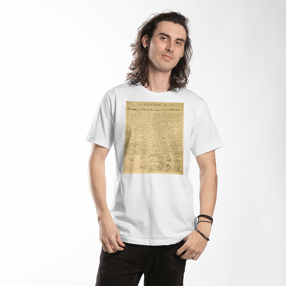 Declaration of Independence Graphic T-Shirt (100% Cotton)