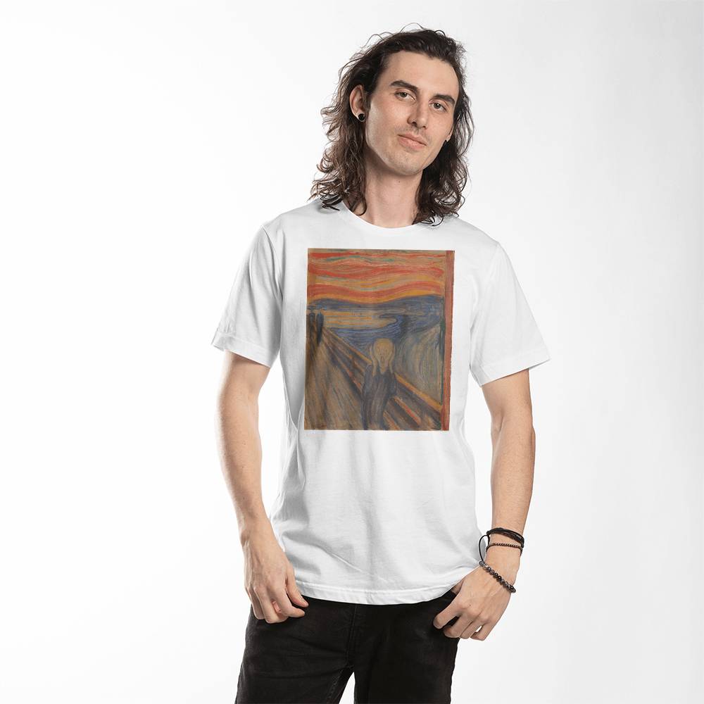 The Scream Shirt Edvard Munch Famous Painting Art Lover T-Shirt (100% Cotton)