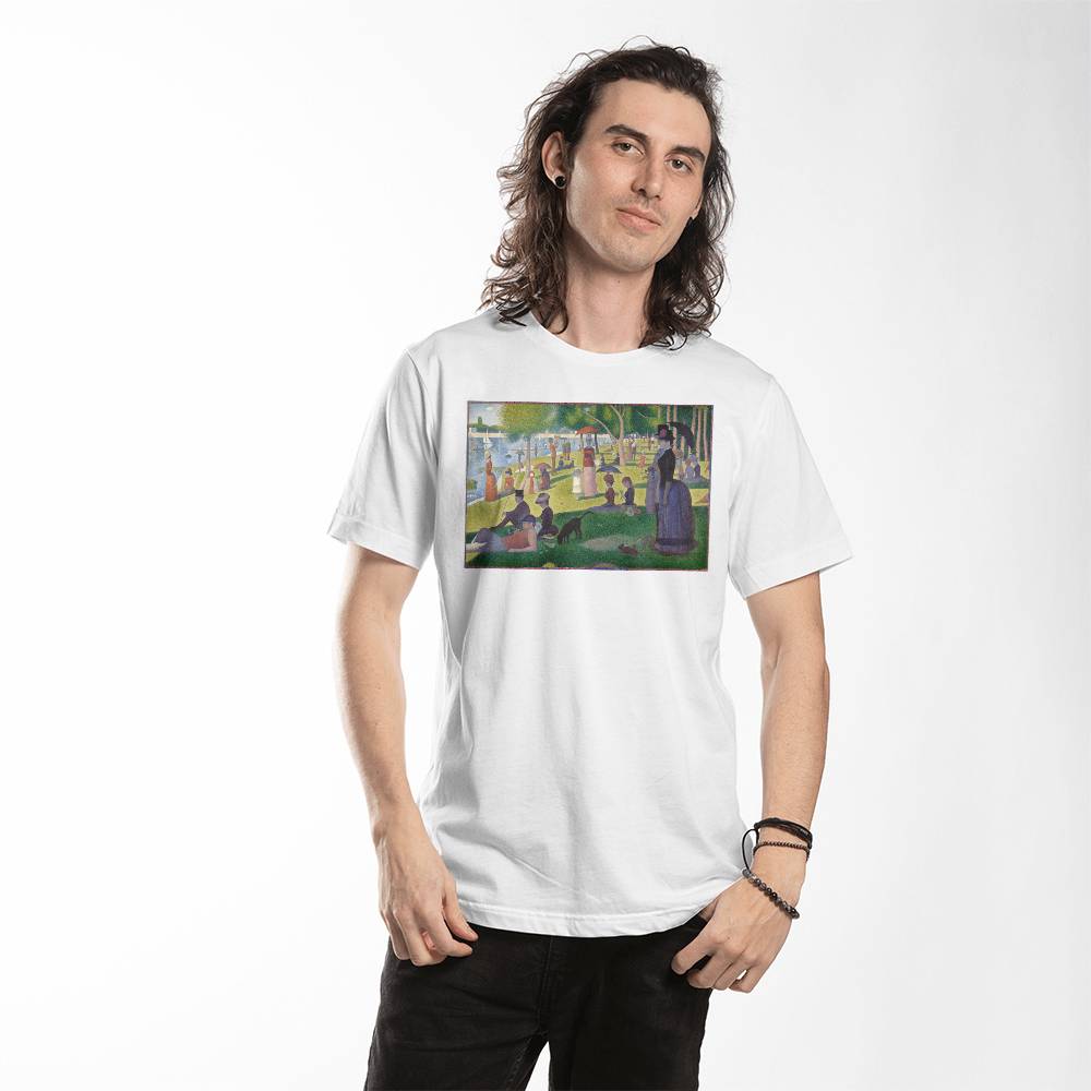 Georges Seurat A Sunday Afternoon on the Island of La Grande Jatte Famous Painting Art Lover T-Shirt (100% Cotton)