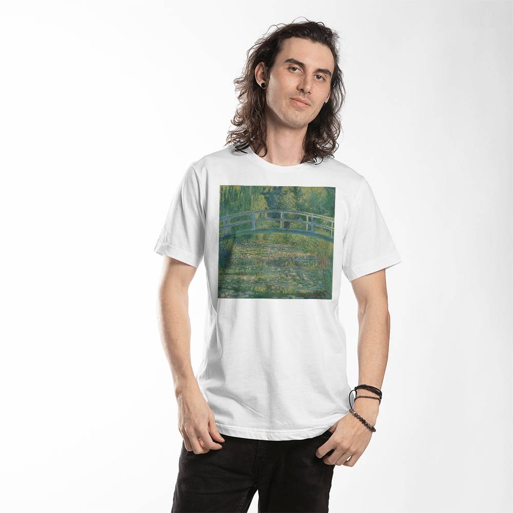 Monet Water Lily Pond Shirt Famous Painting Art Lover T-Shirt (100% Cotton)