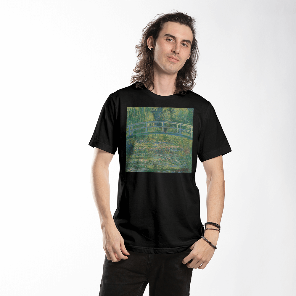 Monet Water Lily Pond Shirt Famous Painting Art Lover T-Shirt (100% Cotton)