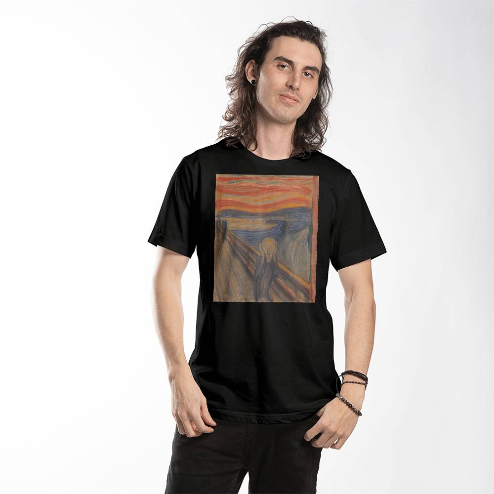 The Scream Shirt Edvard Munch Famous Painting Art Lover T-Shirt (100% Cotton)