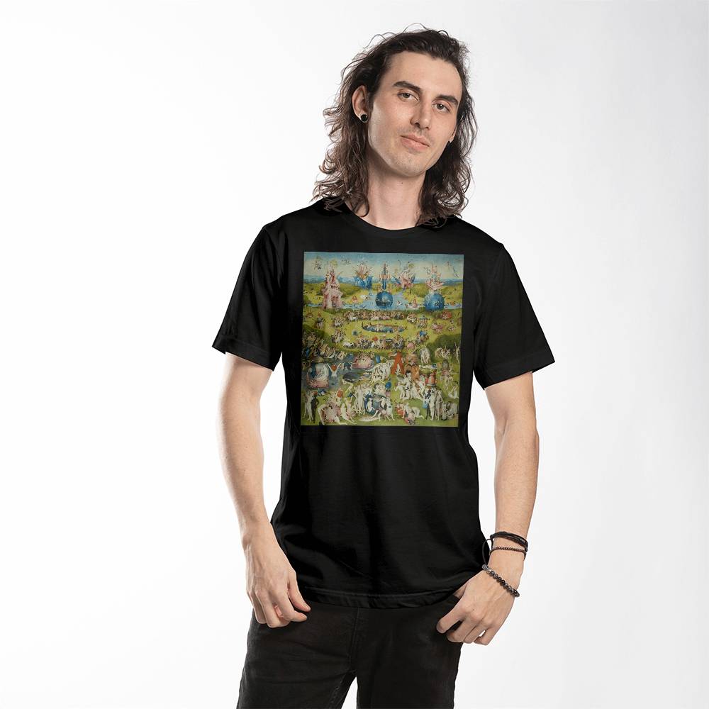 The Garden of Earthly Delights Shirt Famous Painting Hieronymus Bosch Art Lover T-Shirt (100% Cotton)