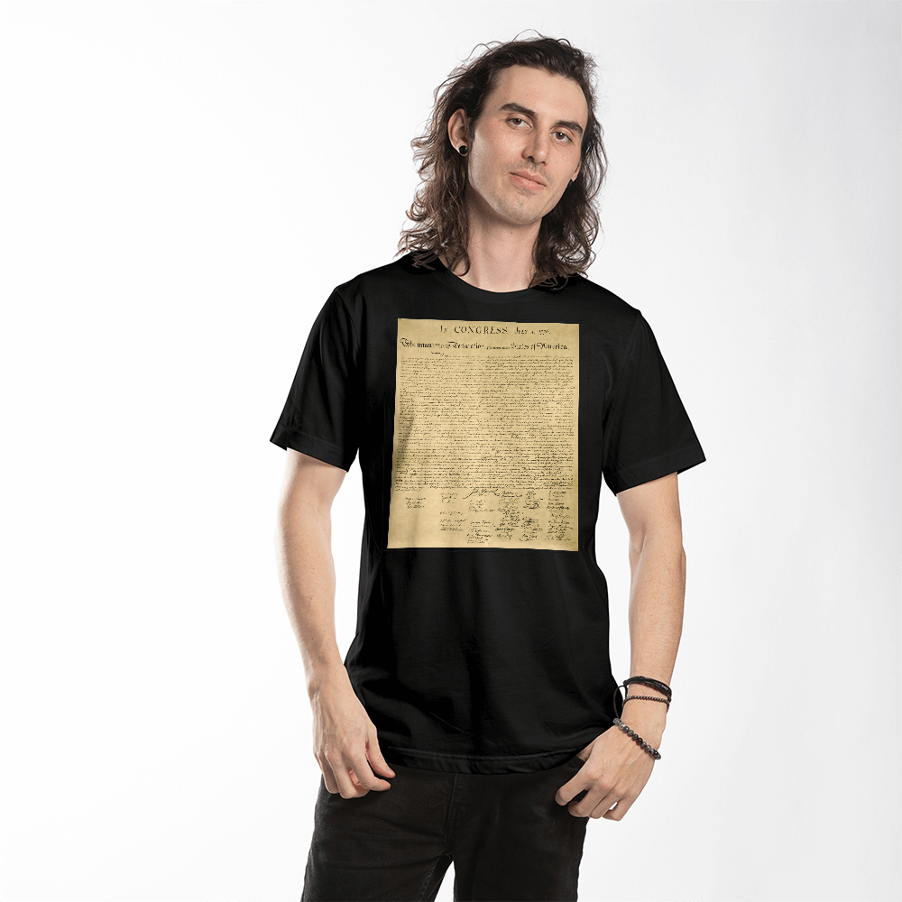 Declaration of Independence Graphic T-Shirt (100% Cotton)