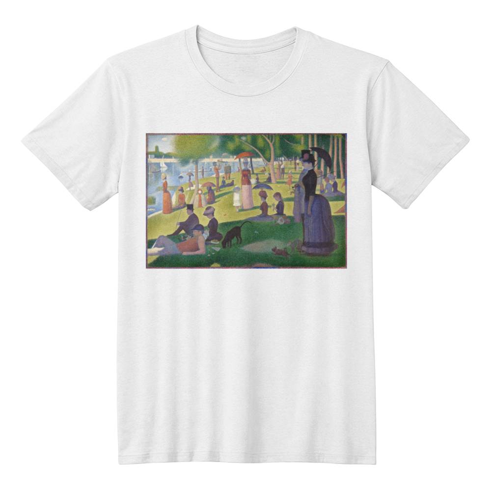 Georges Seurat A Sunday Afternoon on the Island of La Grande Jatte Famous Painting Art Lover T-Shirt (100% Cotton)