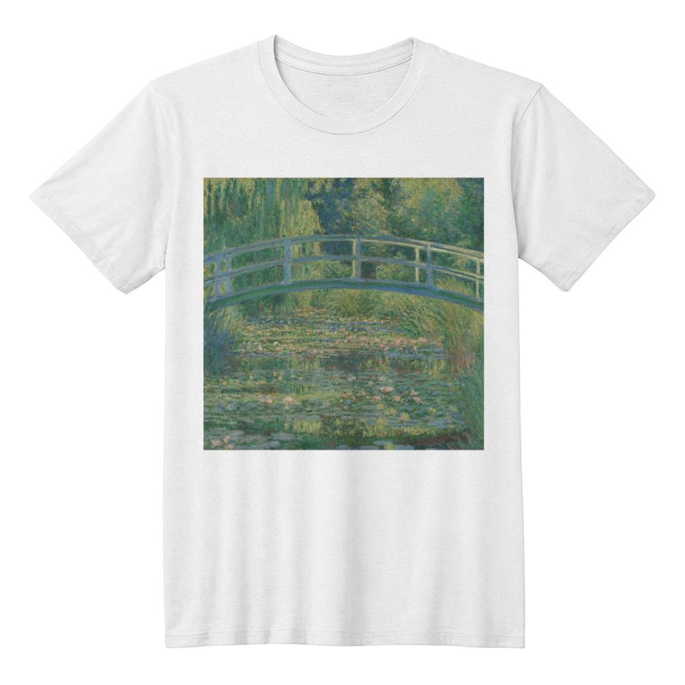 Monet Water Lily Pond Shirt Famous Painting Art Lover T-Shirt (100% Cotton)