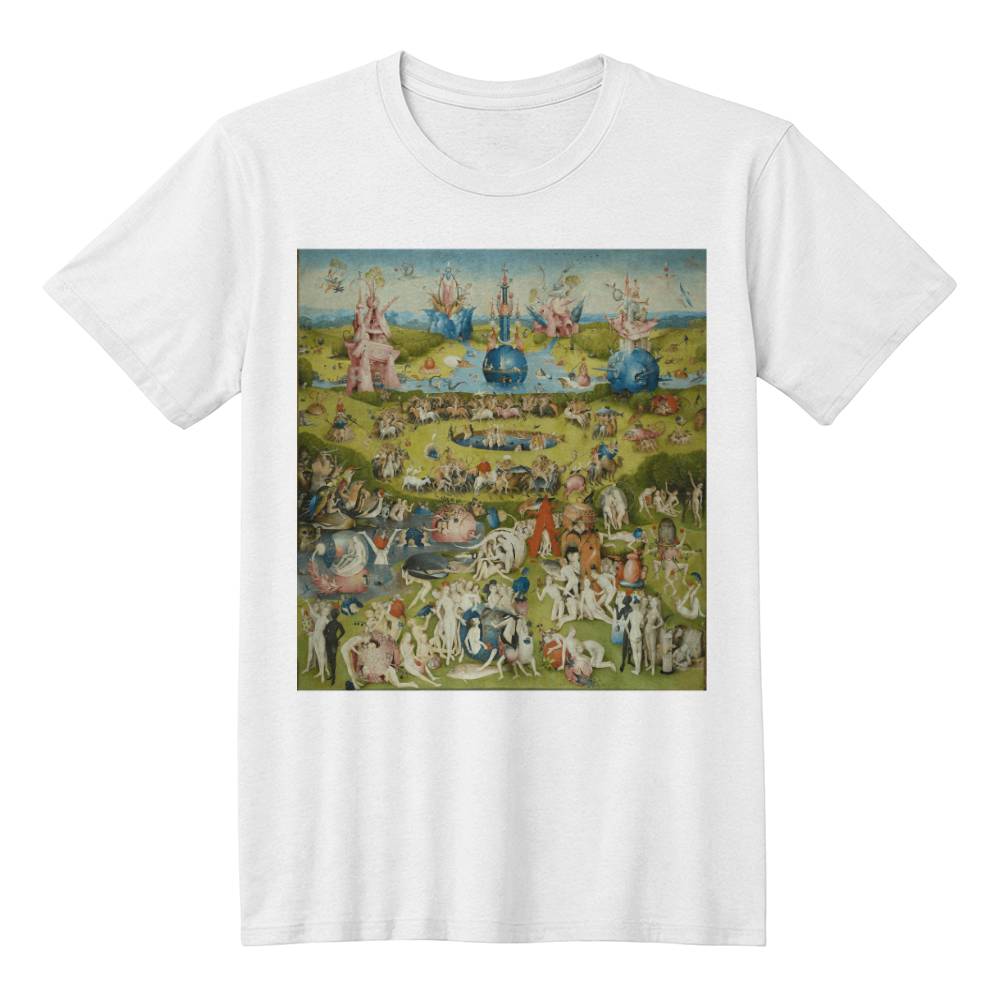 The Garden of Earthly Delights Shirt Famous Painting Hieronymus Bosch Art Lover T-Shirt (100% Cotton)