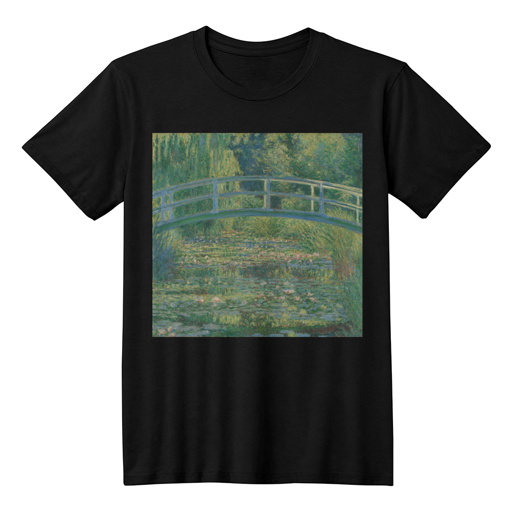 Monet Water Lily Pond Shirt Famous Painting Art Lover T-Shirt (100% Cotton)