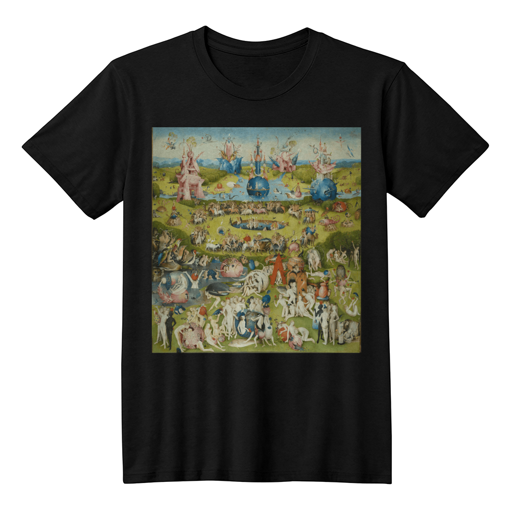 The Garden of Earthly Delights Shirt Famous Painting Hieronymus Bosch Art Lover T-Shirt (100% Cotton)