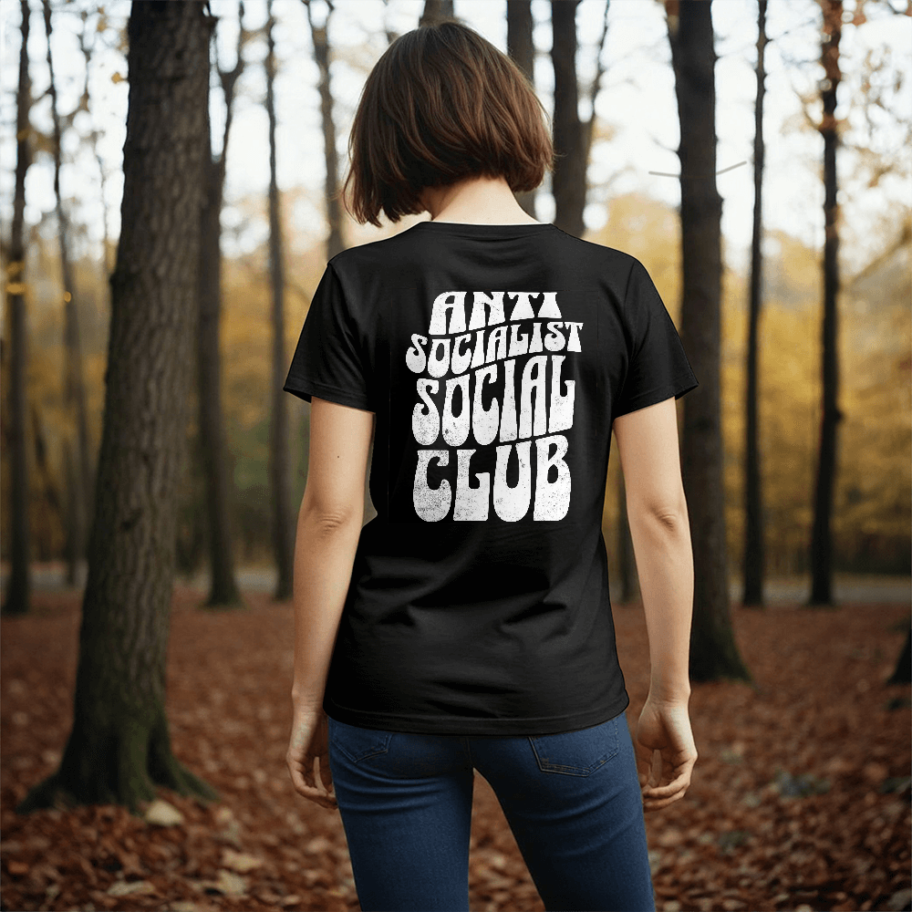 Anti Socialist Social Club T-Shirt (100% Cotton) [Design on Back]