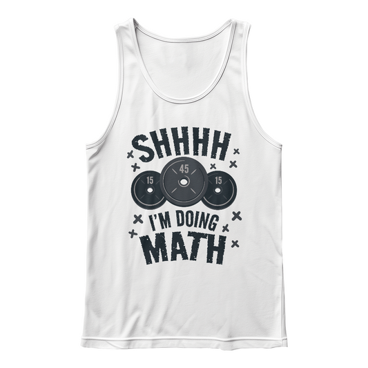 Chut je fais des maths, Gym Musculation, Débardeur humoristique avec motif