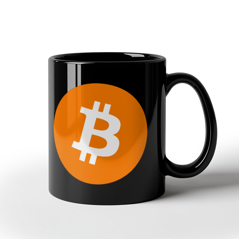 Bitcoin Logo Coffee Mug (11 oz) BTC Mug for Crypto Lovers HODL