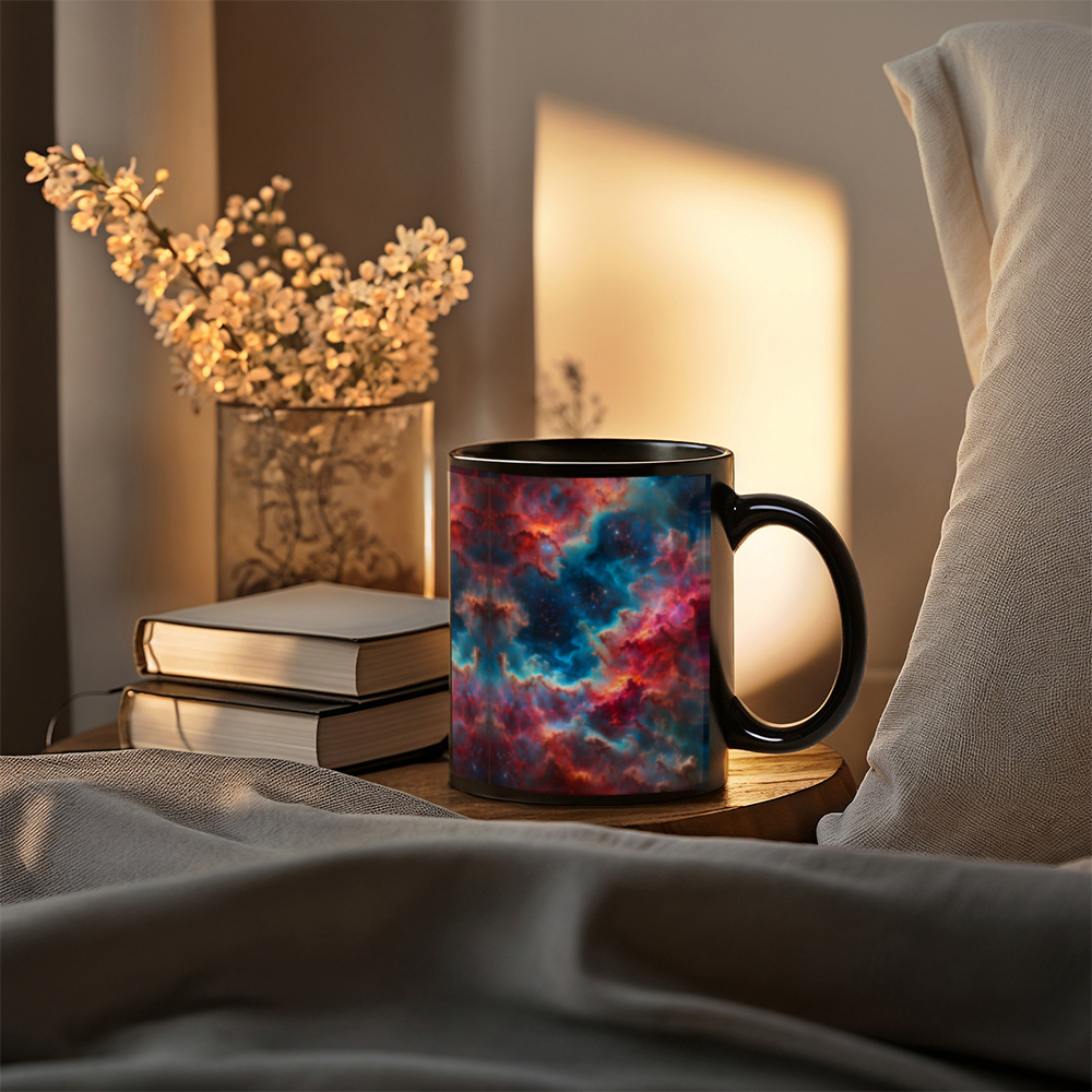 Outer Space Nebula Coffee Mug (11 oz) Cool Gift for Science Lovers