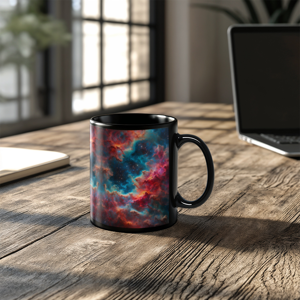 Outer Space Nebula Coffee Mug (11 oz) Cool Gift for Science Lovers