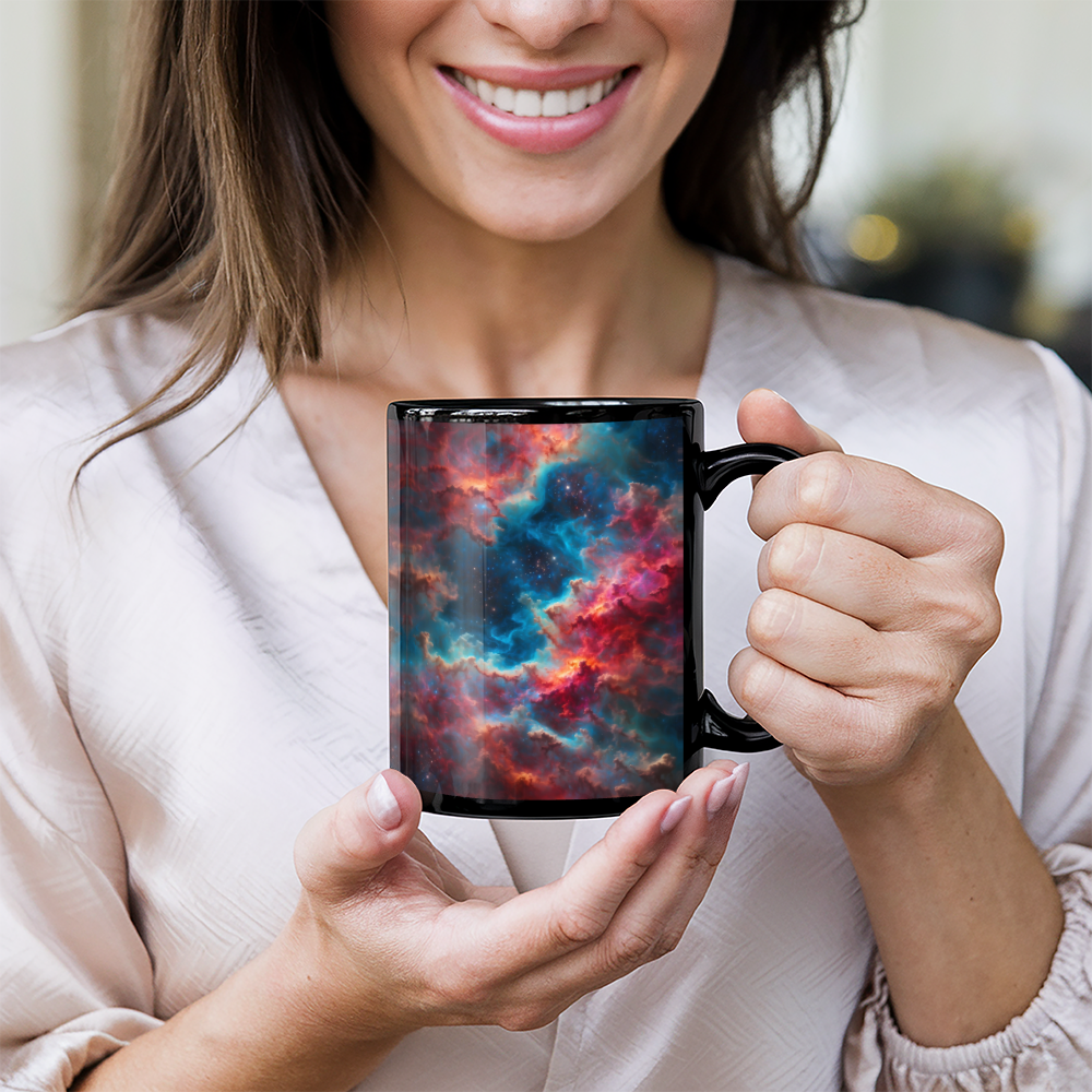 Outer Space Nebula Coffee Mug (11 oz) Cool Gift for Science Lovers