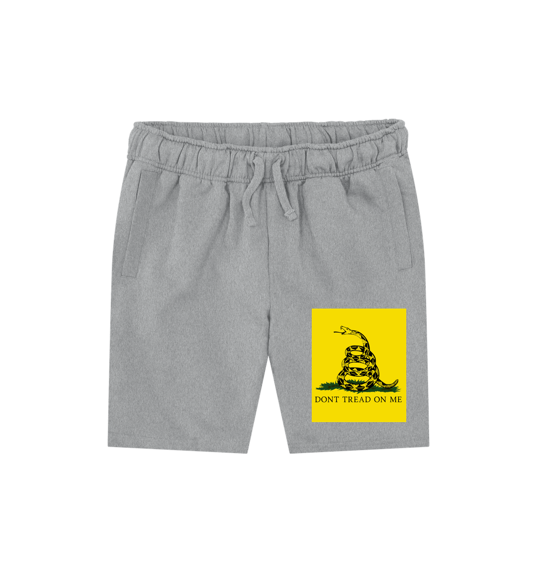 Athletic Grey Don't Tread On Me Gadsden Flag 100% Organic Cotton Shorts