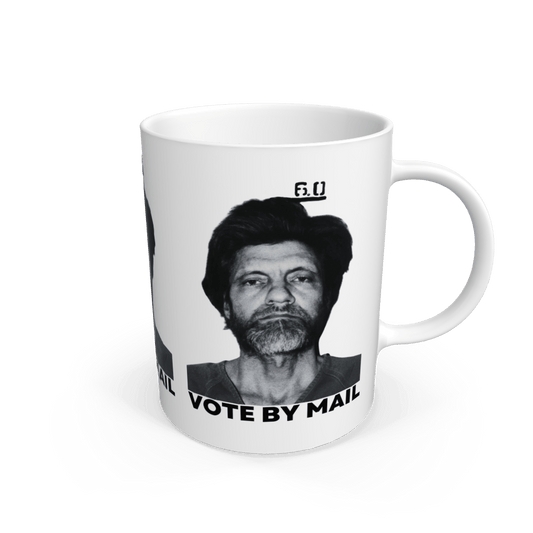 White Vote By Mail Ted Kaczynski Meme Coffee Mug